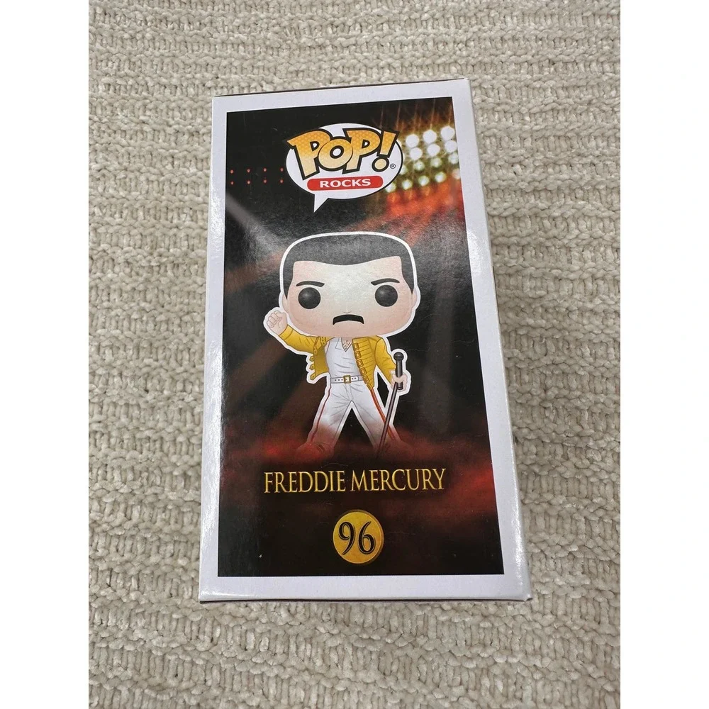 Funko Pop Freddie Mercury 96 Queen Vinyl Figure‎ Yellow Jacket Rocks Music Toy
